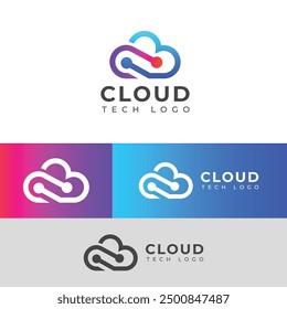 Creative Cloud tech logo design 