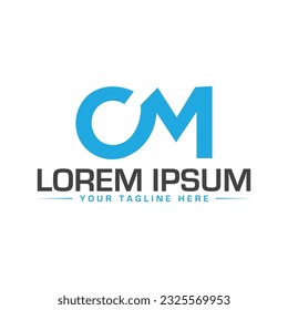 Creative CM letter logo design
