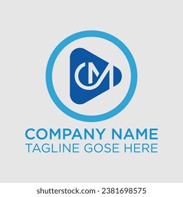 Creative CM letter logo design, Abstract Letters Logo Design, letter cm capital business for company, Abstract MC, CM Rounded Logo Monogram Letters, Business Logo Design Alphabet Icon Vector Symbol.