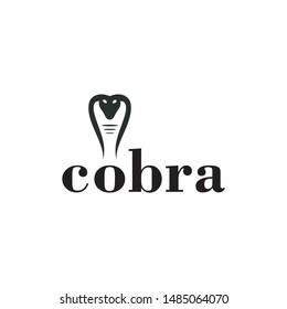 creative cobra head logo design illustration