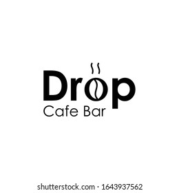 Creative Coffee bean logo design Vector sign illustration template