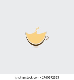 creative coffee and cafe logo illustration vector