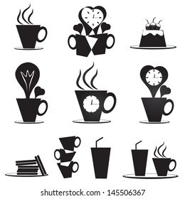 Creative coffee cup icons