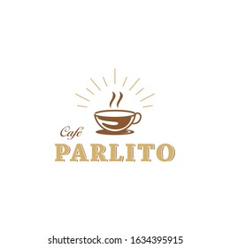 Creative Coffee cup logo design Vector sign illustration template