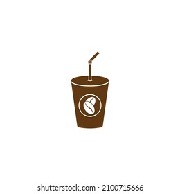 creative coffee hot, coffee cup icon template.