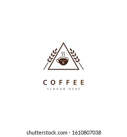 Creative coffee label graphic designs for cafe or restaurant 