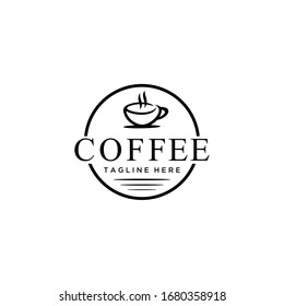 Creative Coffee logo design Vector sign illustration template emblem