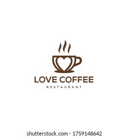 Creative Coffee logo design Vector sign illustration template