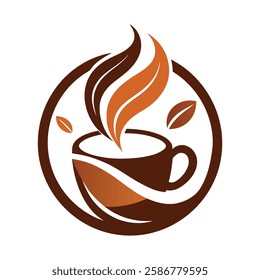 Creative Coffee logo vector art illustration