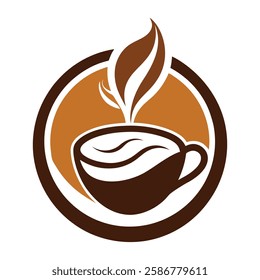 Creative Coffee logo vector art illustration