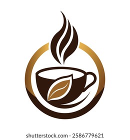 Creative Coffee logo vector art illustration