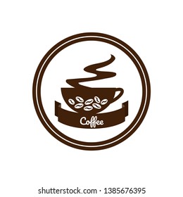 Creative Coffee logo vector design.