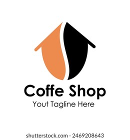 Diseño creativo del logotipo de la cafetería