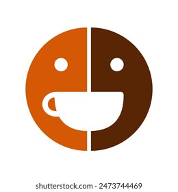 creative coffee shop logo simple illustration, vector design