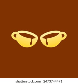 creative coffee shop logo simple illustration, vector design