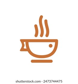 creative coffee shop logo simple illustration, vector design