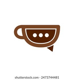 creative coffee shop logo simple illustration, vector design