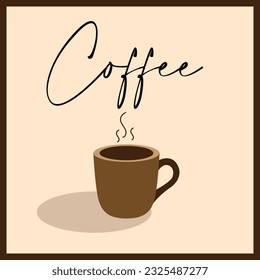 Creative coffee wallpaper frame design "creative coffee wallpaper design"