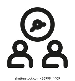 Conjunto de iconos de colaboración creativa que ilustran el trabajo en equipo, la asociación, la comunicación y el éxito conjunto
