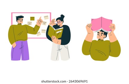 A colaboração criativa em um ambiente de trabalho moderno incentiva a inovação e o envolvimento