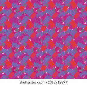 Creative collage of animal skins. Leopard, zebra, tiger. Wool and skin of wild animals. Fashionable modern pattern for wallpaper and fabric. Exotic print in different colors in flat style.