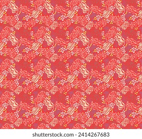 Creative collage of animal skins. Leopard, zebra, tiger. Wool and skin of wild animals. Fashionable modern pattern for wallpaper and fabric. Exotic print in different colors in flat style.