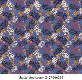 Creative collage of animal skins. Leopard, zebra, tiger. Wool and skin of wild animals. Fashionable modern pattern for wallpaper and fabric. Exotic print in different colors in flat style.