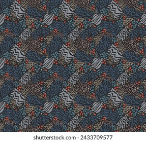 Creative collage of animal skins. Leopard, zebra, tiger. Wool and skin of wild animals. Fashionable modern pattern for wallpaper and fabric. Exotic print in different colors in flat style.