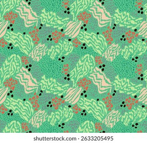 Creative collage of animal skins. Leopard, zebra, tiger. Wool and skin of wild animals. Fashionable modern pattern for wallpaper and fabric. Exotic print in different colors in flat style.