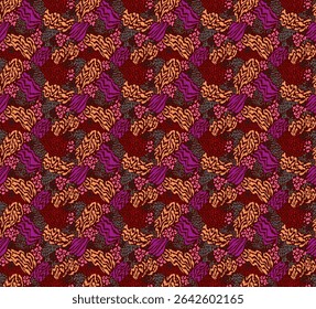 Colagem criativa de peles de animais. Leopardo, zebra, tigre. Lã e pele de animais selvagens. Padrão moderno na moda para papel de parede e tecido. Impressão exótica em cores diferentes em estilo plano.