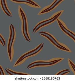Creative collage contemporary floral seamless pattern. Fashionable template for design. Bright cut out floral shapes seamless pattern on blue background.