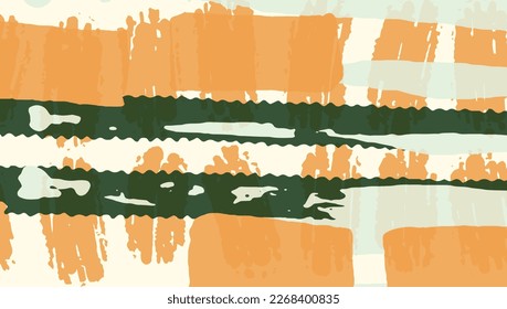 Creative collage contemporary pattern Nature inspired shapes. Natural colors. Fashionable template for design. Abstract Plant Art design for print, cover, wallpaper, Minimal and natural wall art.