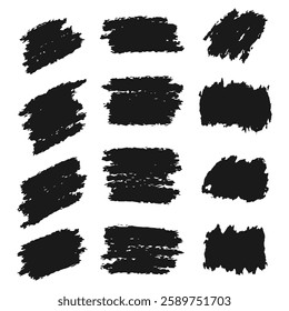 Creative collection of brushes on white background