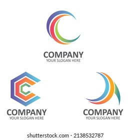 Creative Collection 
 Colorful initial CAC letter logo design