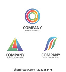Colorful-inicial-
 diseño del logotipo de la carta CAA