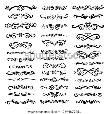 creative collection of decorative border ornaments