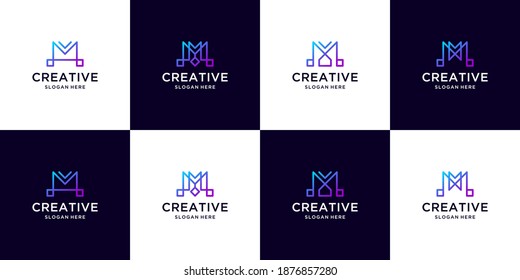 Logo de la colección creativa de letras