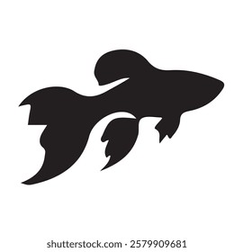 Creative collection of an sea fish silhouette design