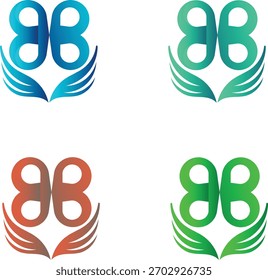 Una colección creativa de seis logotipos estilizados que fusionan la forma de un pájaro con la letra minúscula “b”.