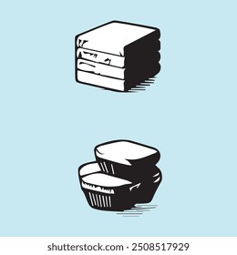Creative Collection of various Food Icon Design