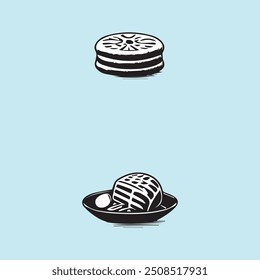 Coleção Criativa de vários Food Icon Design