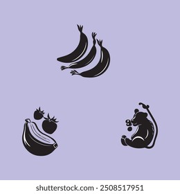 Creative Collection of various Food Icon Design