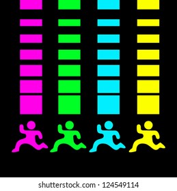 Creative color banners