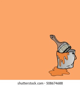 creative color bucket paint