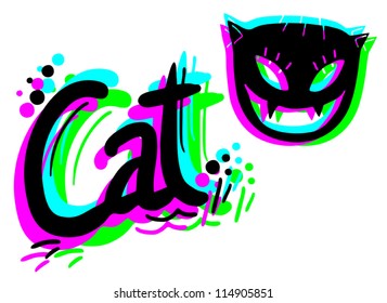 Creative color cat