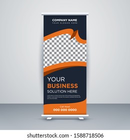 Creative color Corporate Abstract Shapes Modern Exhibition Advertising Trend Business Roll Up Banner Stand Poster Brochure flat design template creative concept. Presentation. Cover Publication.