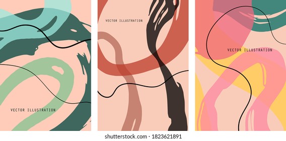 Cabecera creativa de dibujo de doodle con diferentes formas y texturas. Collage. Ilustración vectorial