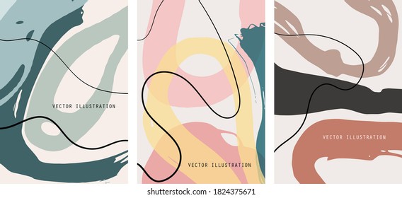 Cabecera creativa de dibujo de doodle con diferentes formas y texturas. Collage. Ilustración vectorial