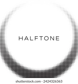 Kreative Farbe Halbtonhalbmond kreisförmig