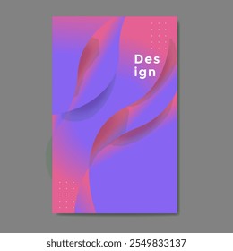 Color creativo pastel de la Plantilla de Vector de fondo de diseño de postal